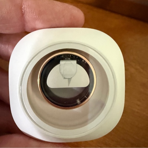 NEW Smart Fitness Ring gold heart rate  sleep tracker step tracker size 7 - Picture 2 of 10